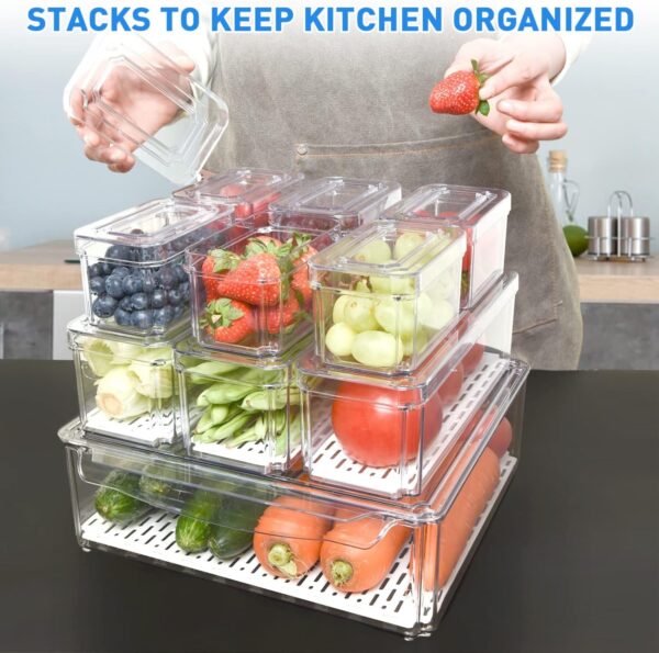 10 Pack Fridge Organizer - Image 3