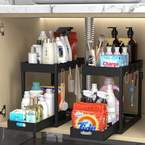 2PC Under Sink Organizer - Image 3