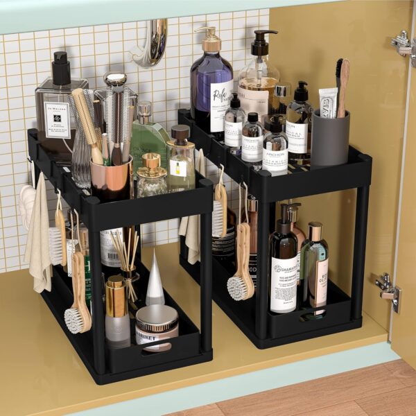 2PC Under Sink Organizer - Image 2